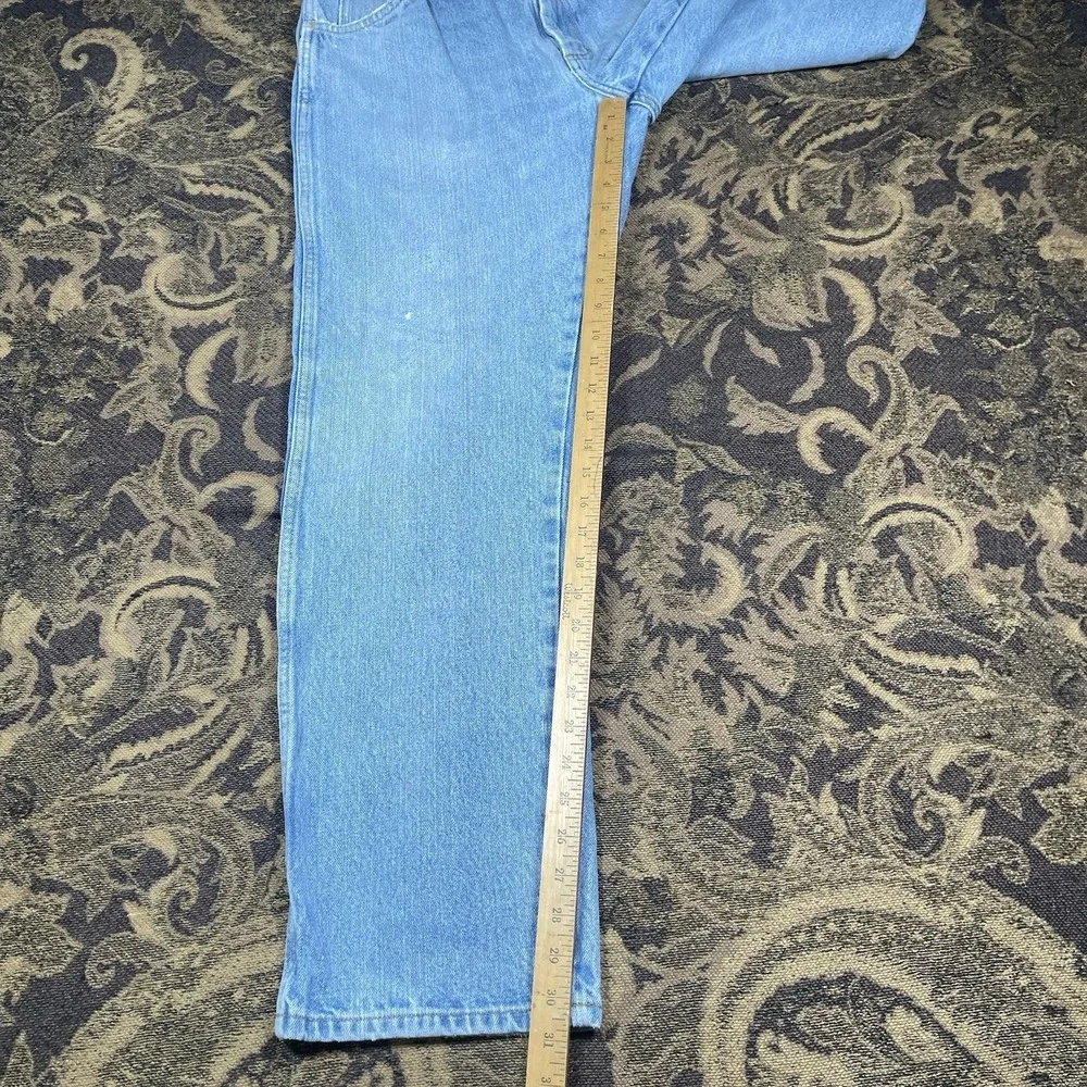 Vtg Round House Jeans Mens Size 34x32 Blue Light Denim Pants Made In USA